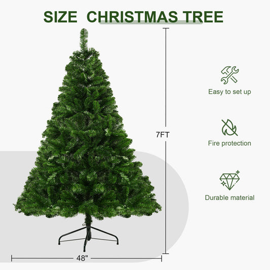 High-end Nordic Minimalist Christmas Tree Without Lights - Holiday Decorations, High-quality Festive Props - 7FT