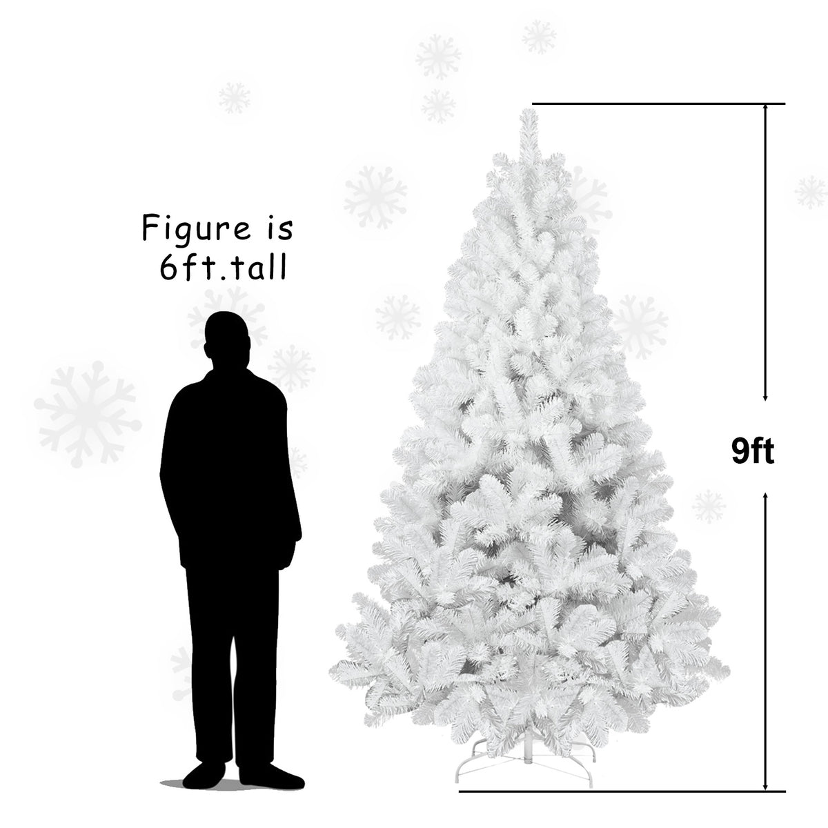 PVC Christmas Tree, Christmas Decorations - 9ft