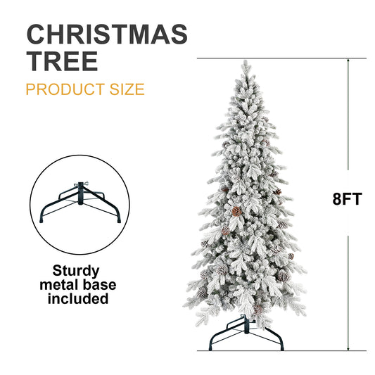 PVC Christmas Tree, Christmas Decorations, - 8ft