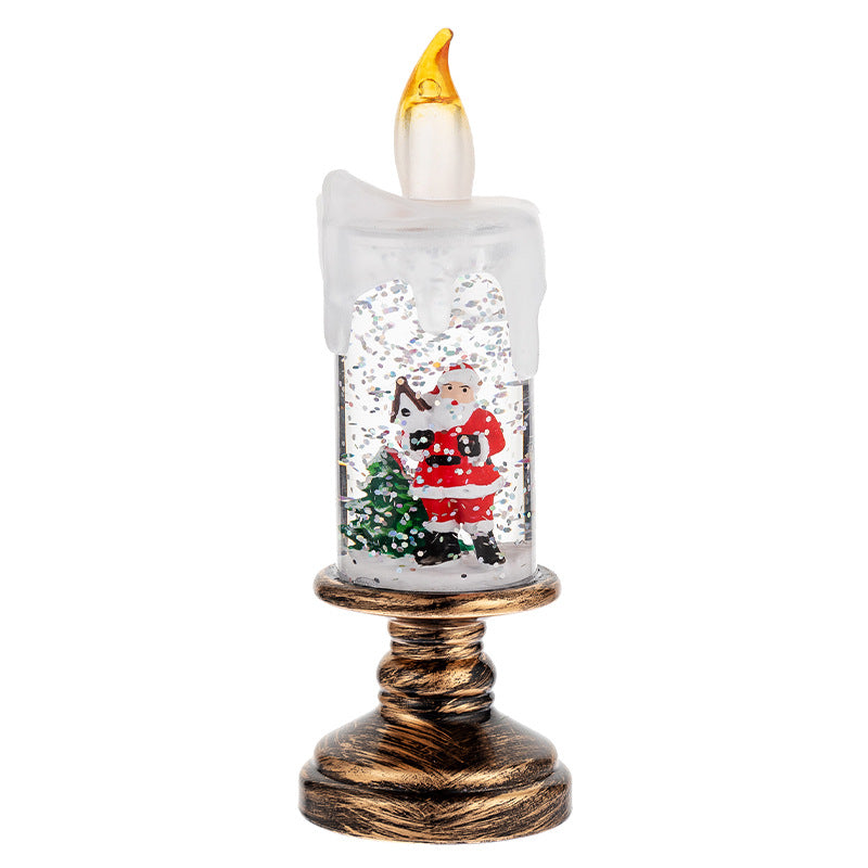 Christmas Decorations Candle Light Scene Layout - Candle style elderly