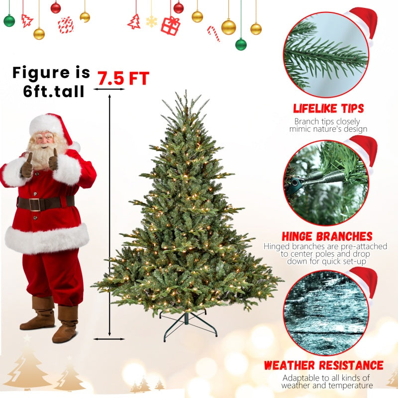 PE, PVC Christmas Tree, Green - Half of 15ft