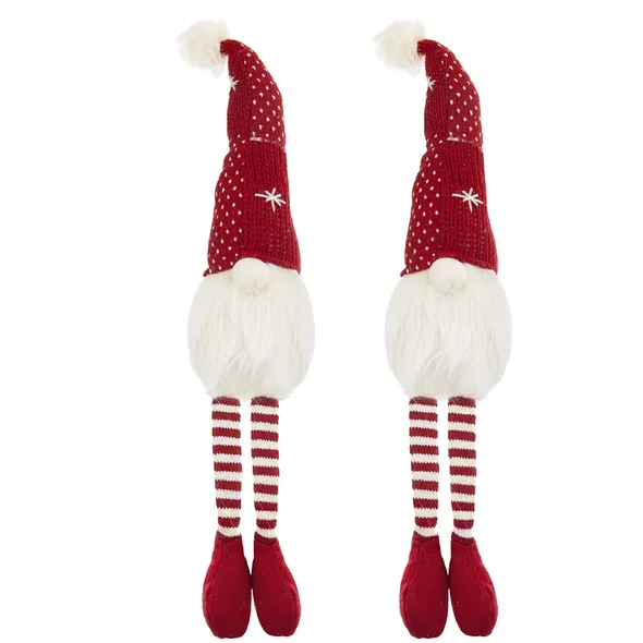 2pcs Christmas Gnomes Decorations, Christmas Table Home Ornaments For Holiday Party Gifts - As Pic
