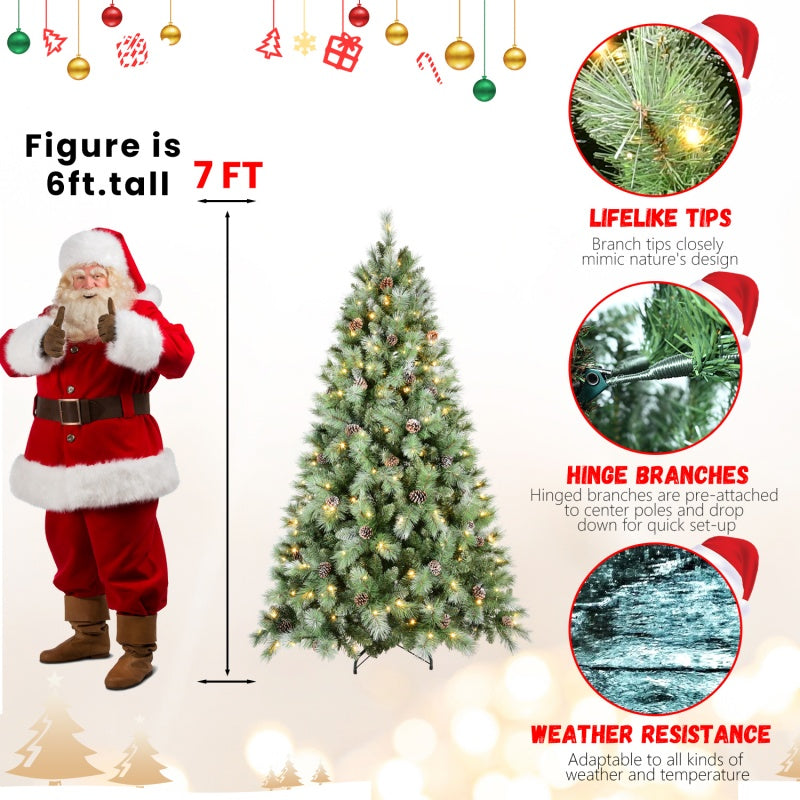 PVC Christmas Tree, Christmas Decorations - 7ft