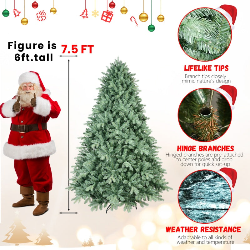 PE, PVC Christmas Tree, Green - Half of 15ft