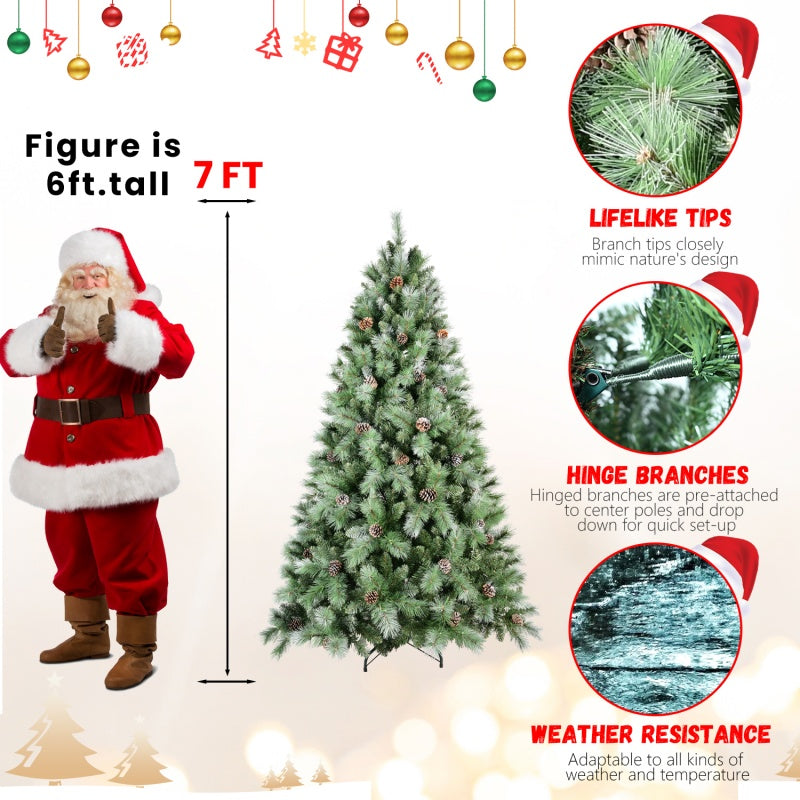 PVC Christmas Tree, Christmas Decorations - 7ft