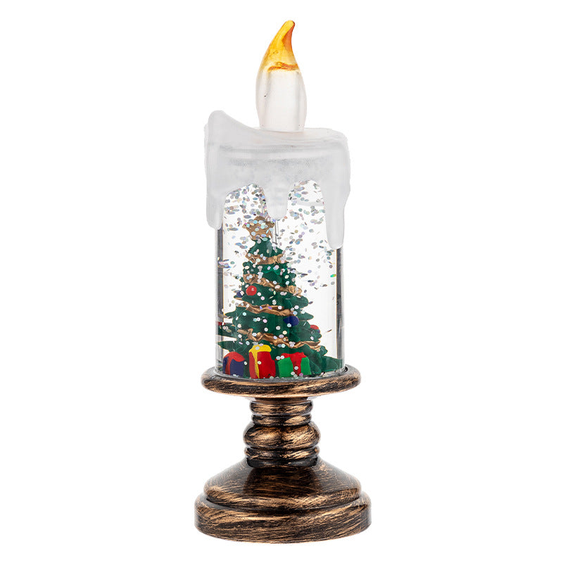 Christmas Decorations Candle Light Scene Layout - Candle style Christmas tree