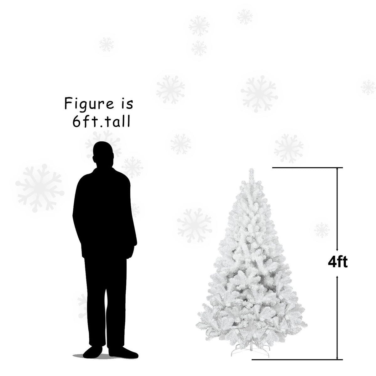 PVC Christmas Tree, Christmas Decorations - 4ft