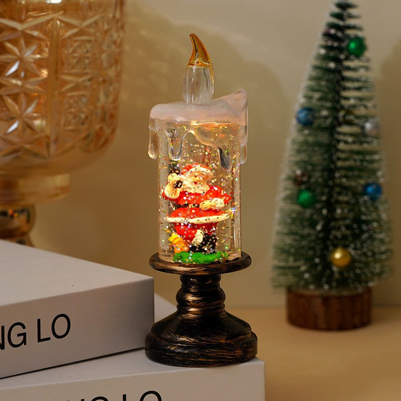 Christmas Decorations Candle Light Scene Layout - Call the elderly