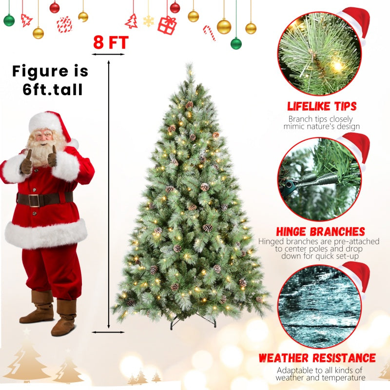 PVC Christmas Tree, Christmas Decorations - 8ft