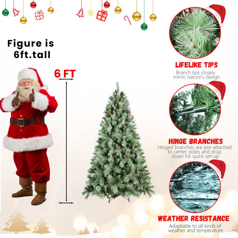 PVC Christmas Tree, Christmas Decorations - 6ft