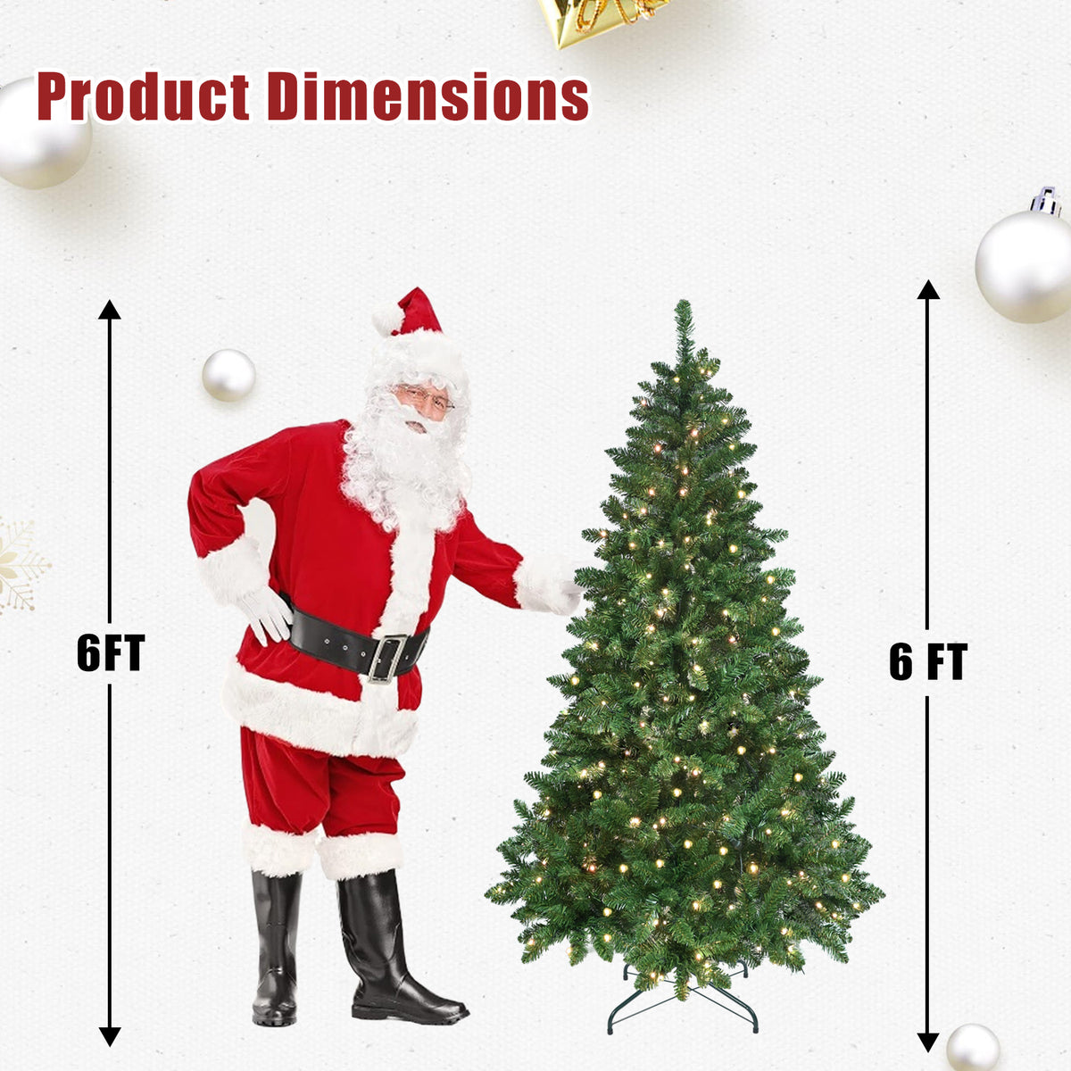 PE, PVC Christmas Tree, Christmas Decorations, Holiday Decorations - 6ft