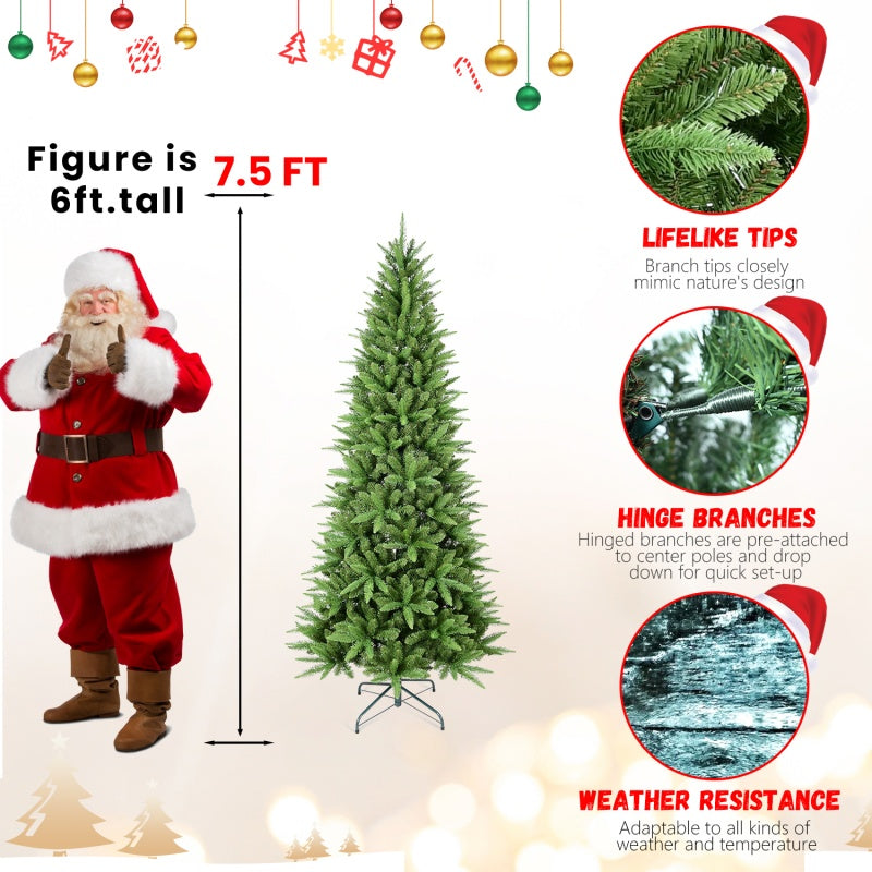 PVC Christmas Tree, Christmas Decorations - Half of 15ft