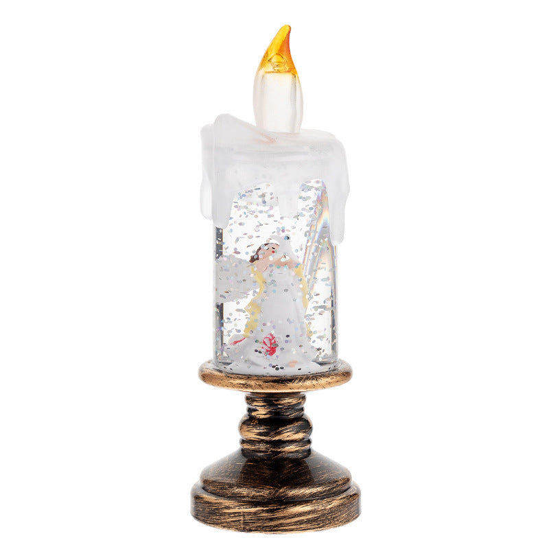 Christmas Decorations Candle Light Scene Layout - Candle Angel