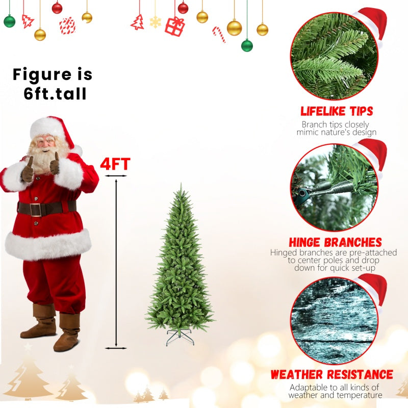 PVC Christmas Tree, Christmas Decorations - 4ft