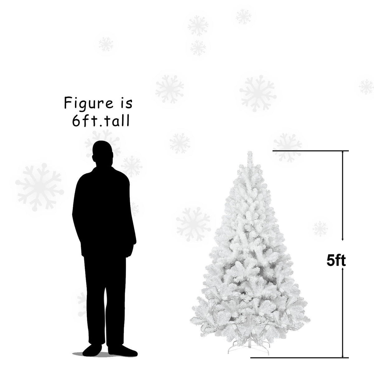 PVC Christmas Tree, Christmas Decorations - 5ft