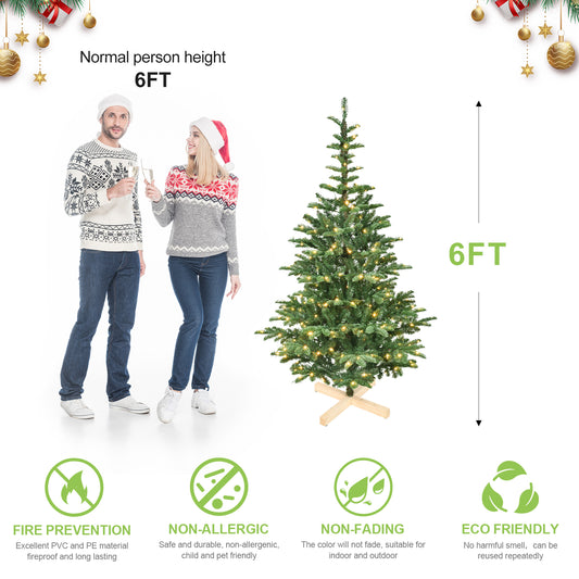 PE, PVC Christmas Tree, Christmas Decorations, Holiday Decorations - 6ft