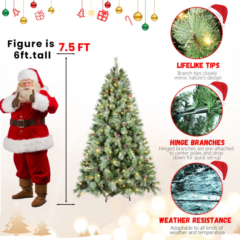 PVC Christmas Tree, Christmas Decorations - Half of 15ft