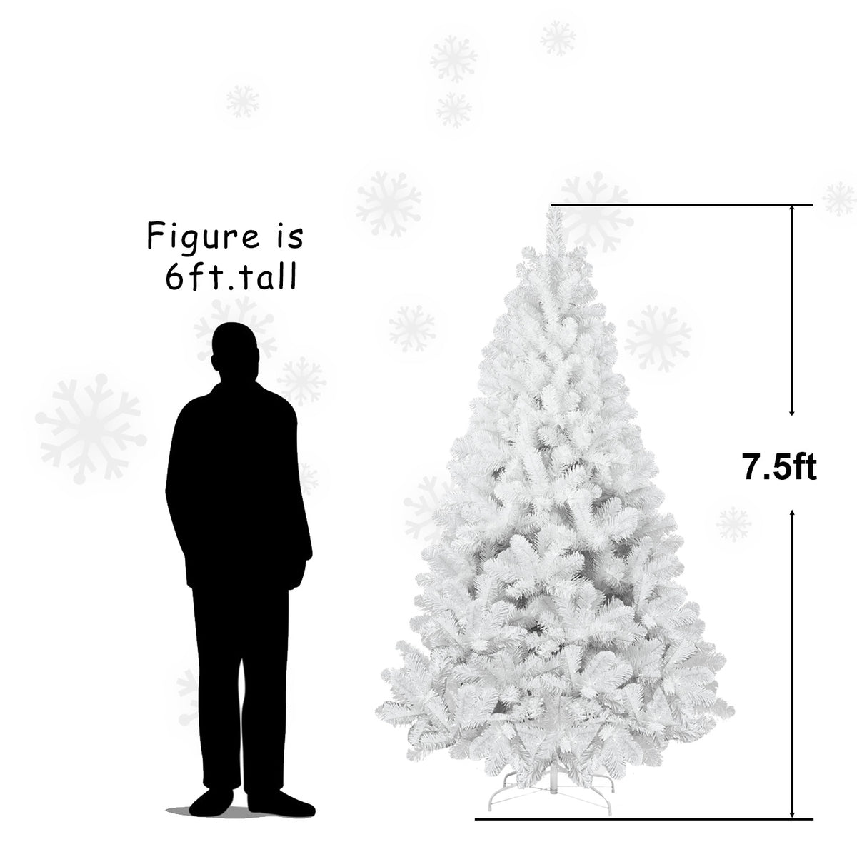 PVC Christmas Tree, Christmas Decorations - Half of15 ft