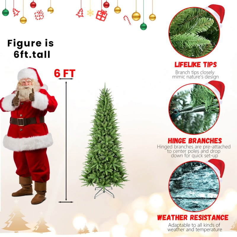 PVC Christmas Tree, Christmas Decorations - 6ft