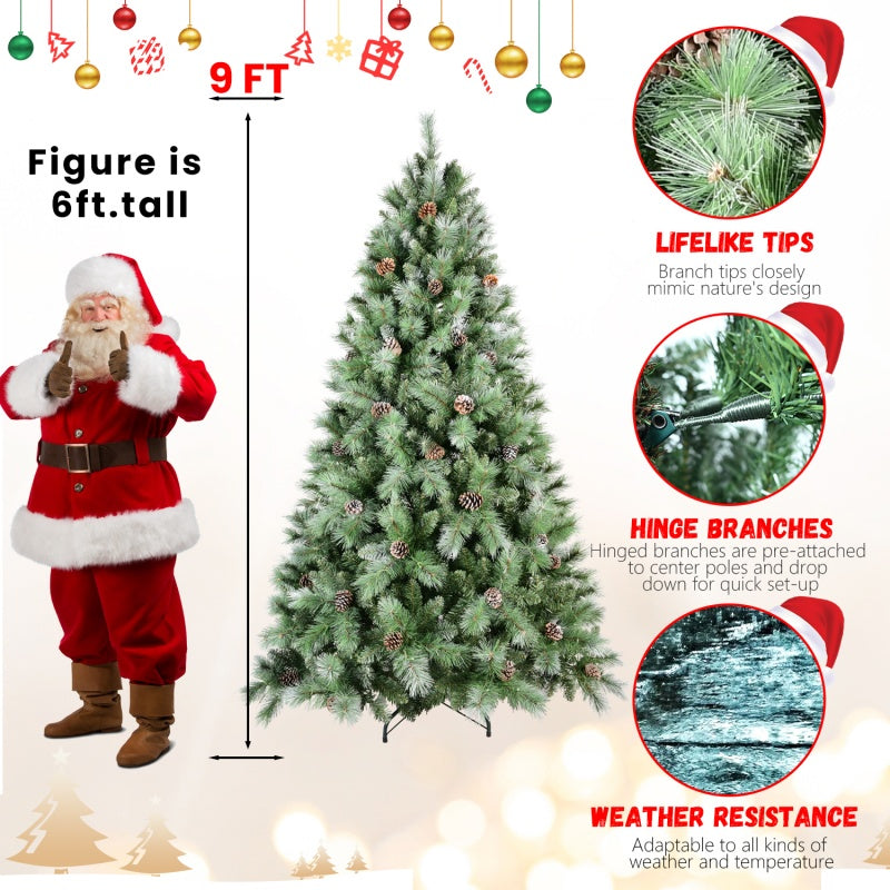 PVC Christmas Tree, Christmas Decorations - 9ft