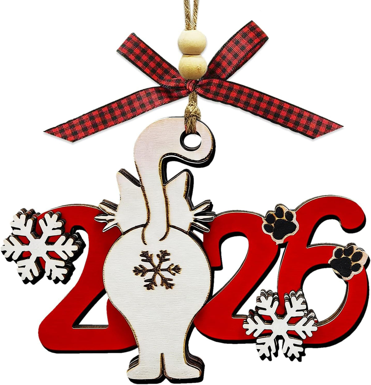 2026 Christmas Ornaments, Cat Ornaments For Christmas Tree, Funny Ornaments - MULTI
