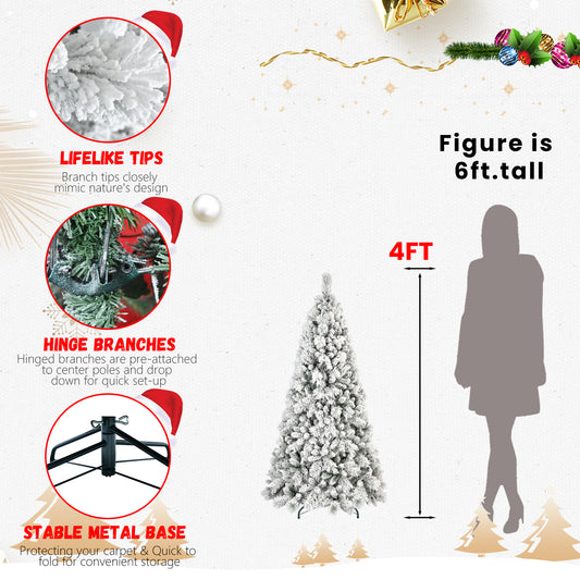 PVC Christmas Tree, Christmas Decorations - 4ft