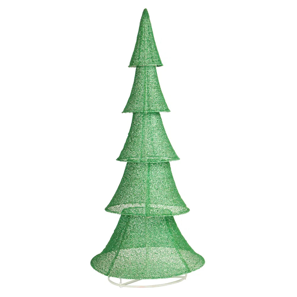 6FT Lighted Christmas Tree Yard Decorations, Pre-lit Pull Up Christmas Tree With 200 LED Warm White Lights For Xmas Outdoor Holiday Indoor Decor Lighted Holiday Displays - defaulttitle