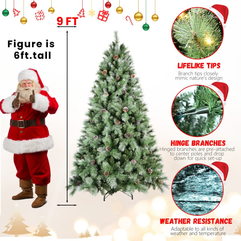 PVC Christmas Tree, Christmas Decorations - 9ft