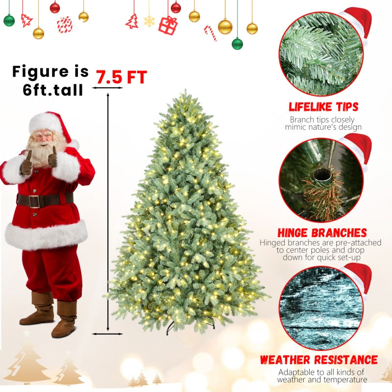 PE, PVC Christmas Tree, Green - Half of 15ft