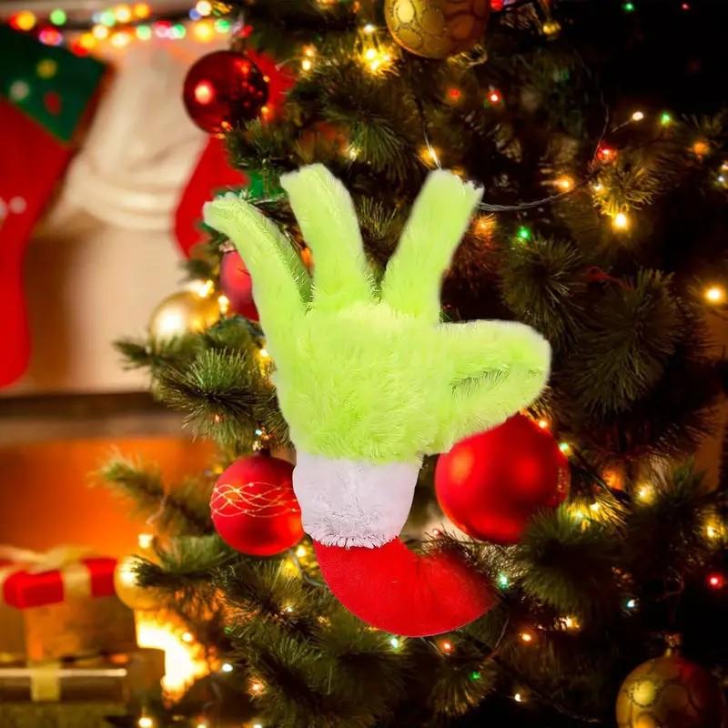 Doll Green Monster Arm Doll Elf Ornaments Christmas Tree Decorations - 1PC