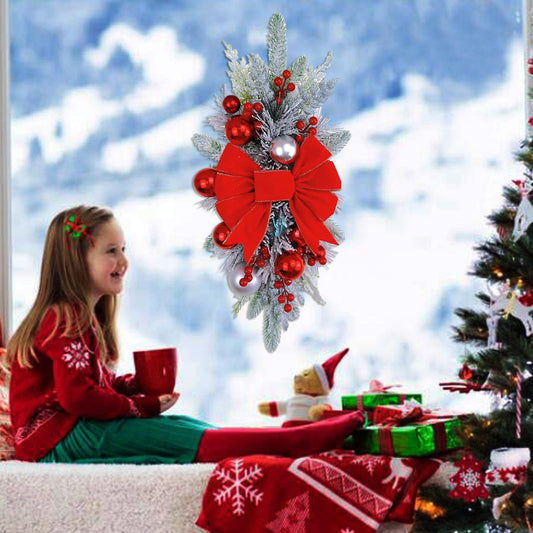 Handmade Wreaths, Christmas Staircase Decorations, Floral Ornaments, Home Decor, Christmas Holiday Decorations. - 1pc