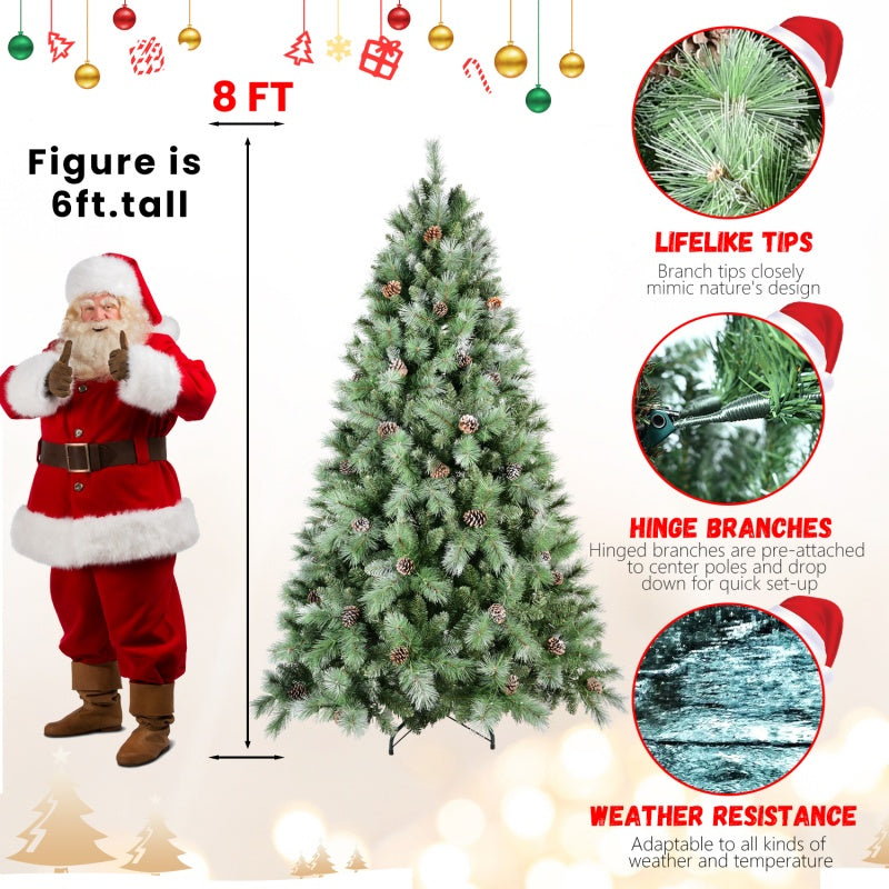 PVC Christmas Tree, Christmas Decorations - 8ft