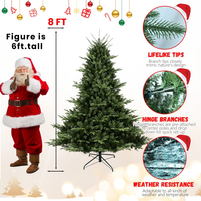 PE, PVC Christmas Tree, Green - 8ft