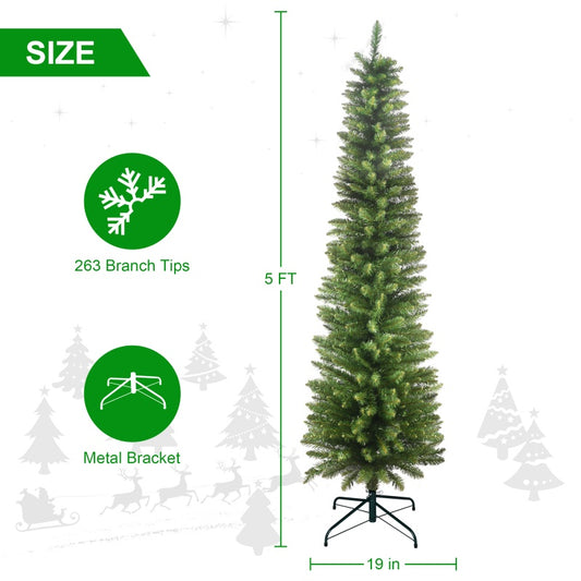PVC, Christmas Tree, Christmas Decorations, Green - 5ft