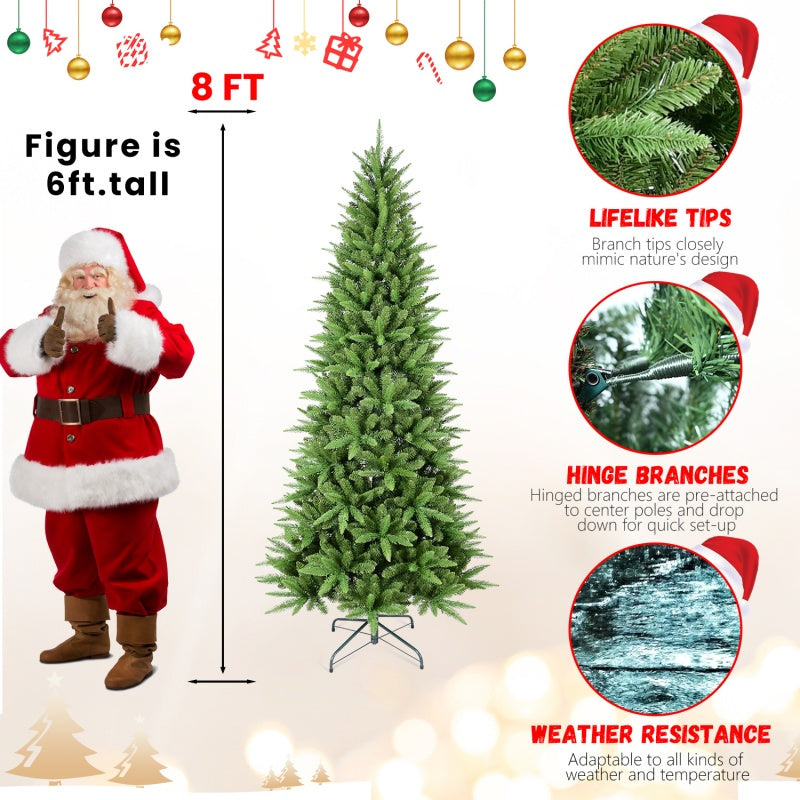 PVC Christmas Tree, Christmas Decorations - 8ft