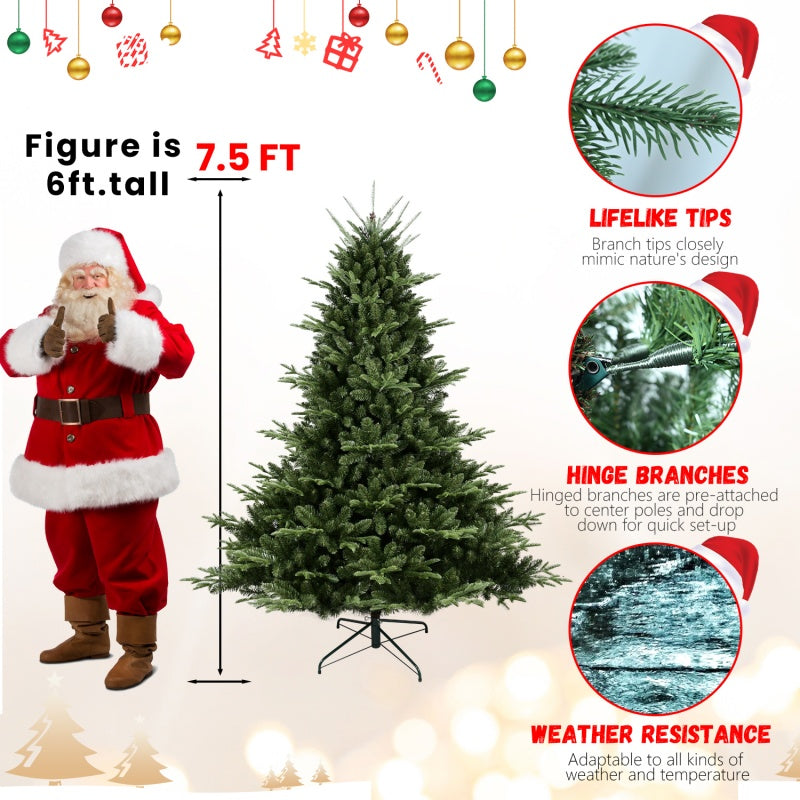 PE, PVC Christmas Tree, Green - Half of 15ft